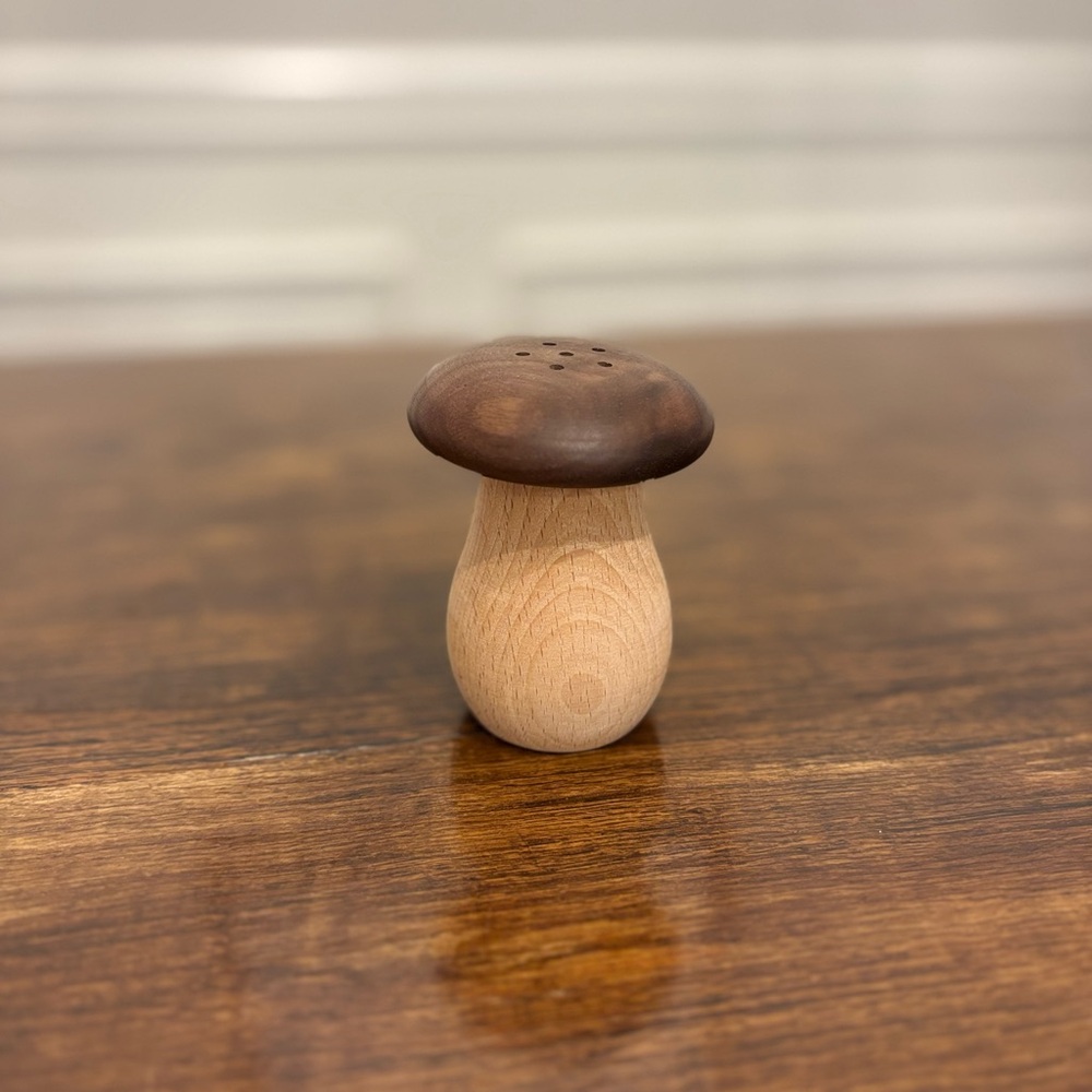 Wooden Mushroom Toothpick Holder